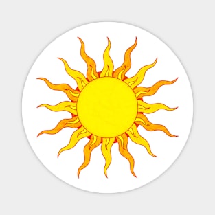 Grunge Sun Magnet